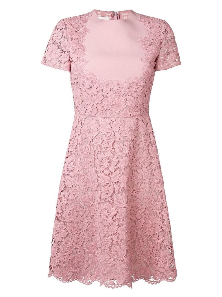 Valentino heavy lace dress - Pink