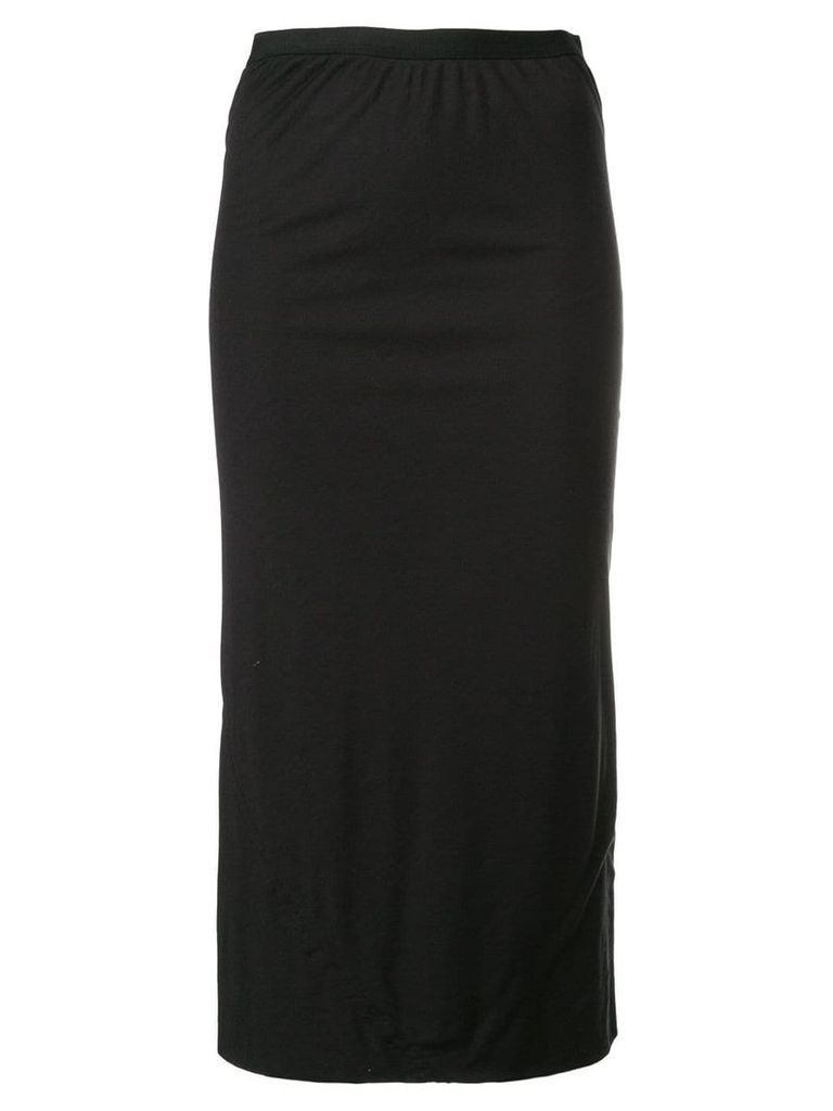 Rick Owens Lilies fitted midi skirt - Black