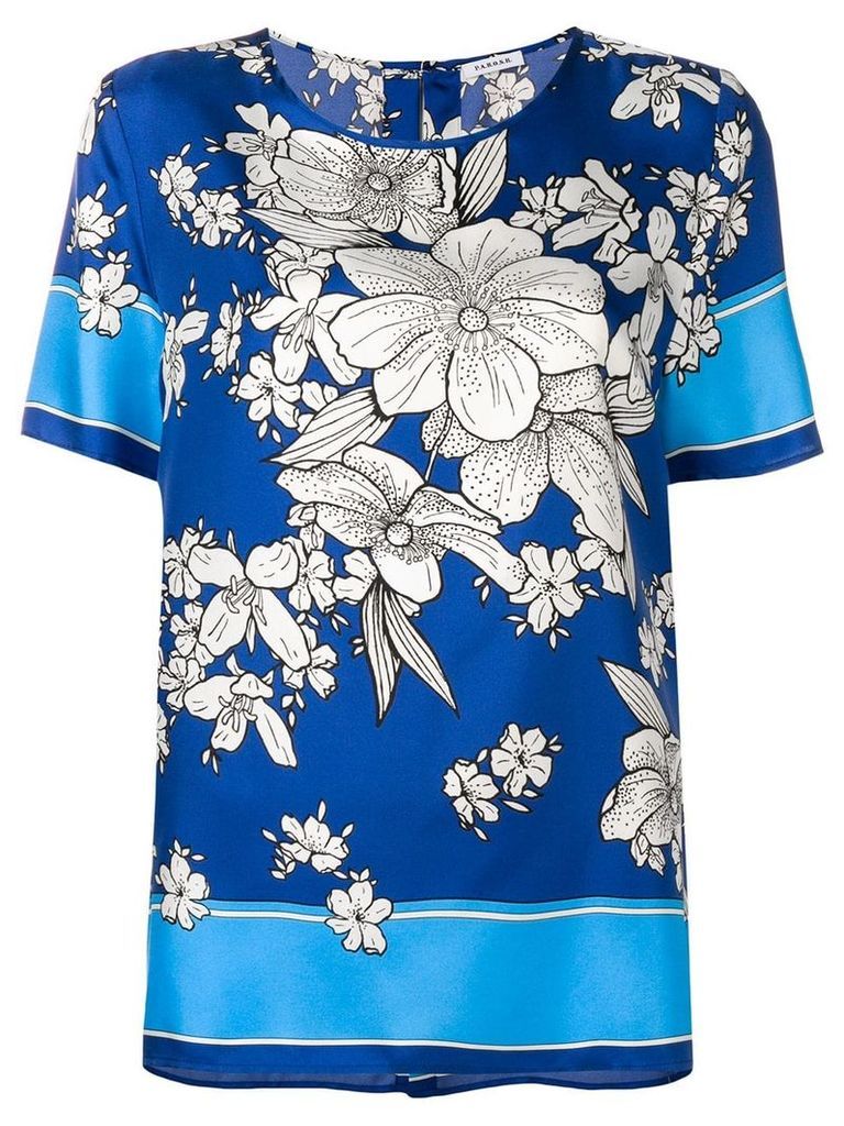 P.A.R.O.S.H. floral print blouse - Blue