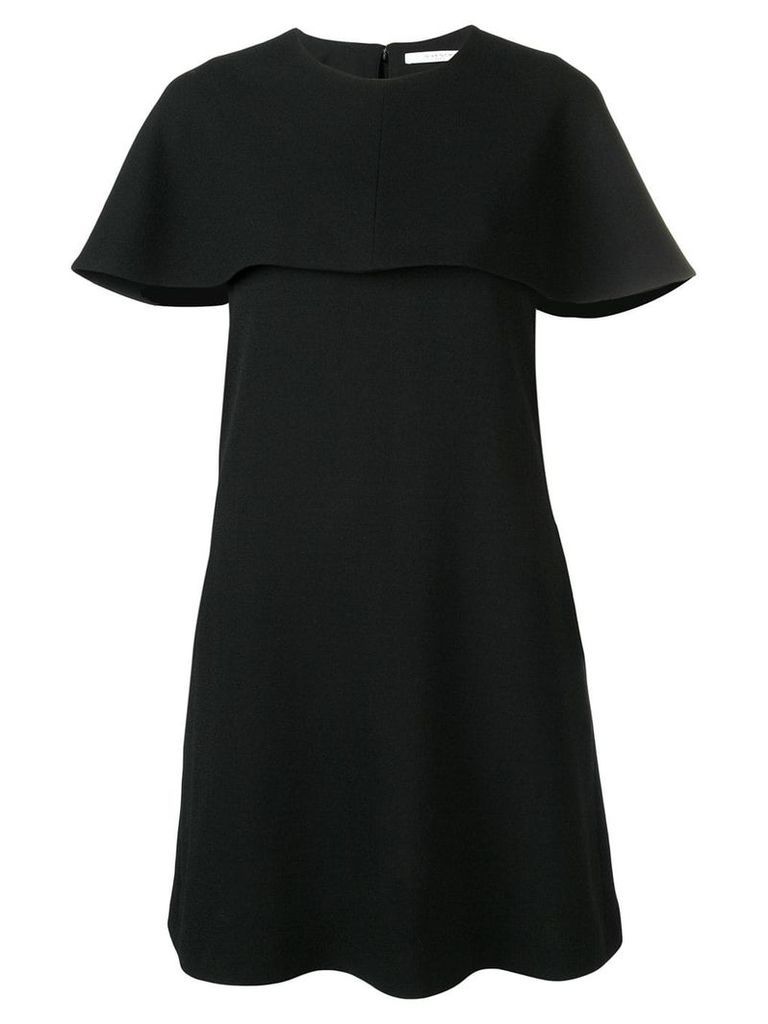 Givenchy short sleeve cape dress - Black