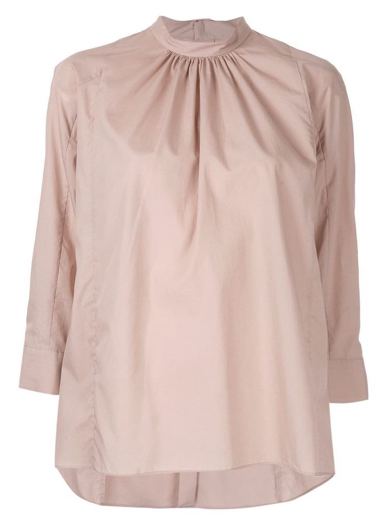 Des PrÃ©s three-quarter sleeve blouse - Pink