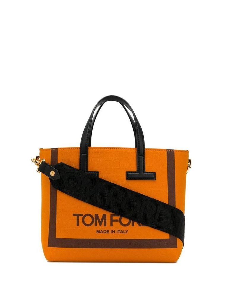 Tom Ford logo tote bag - Orange