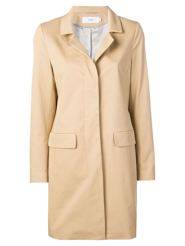Closed concealed front coat - Neutrals