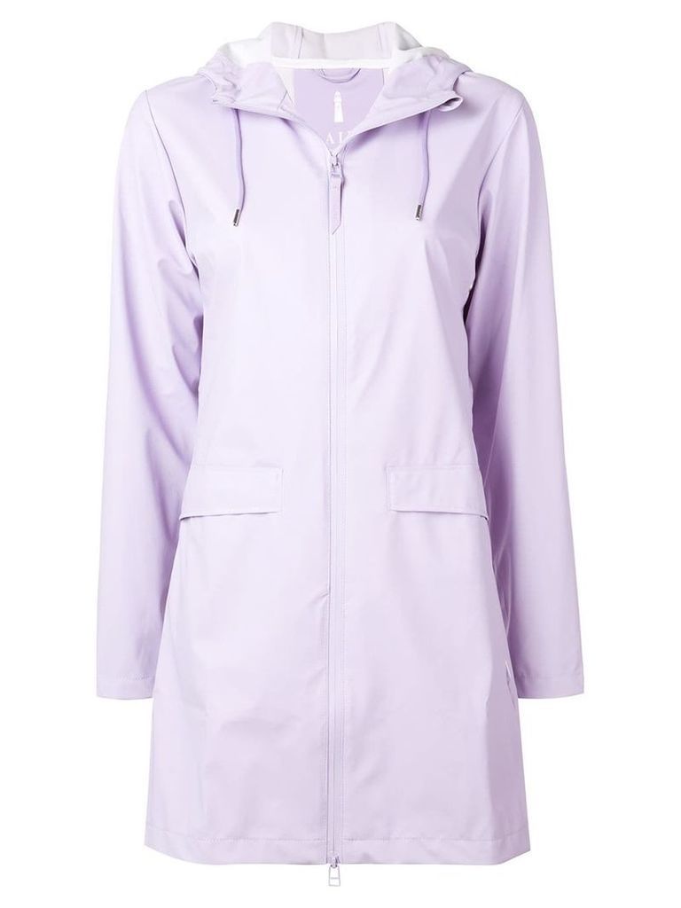 Rains hooded raincoat - Purple