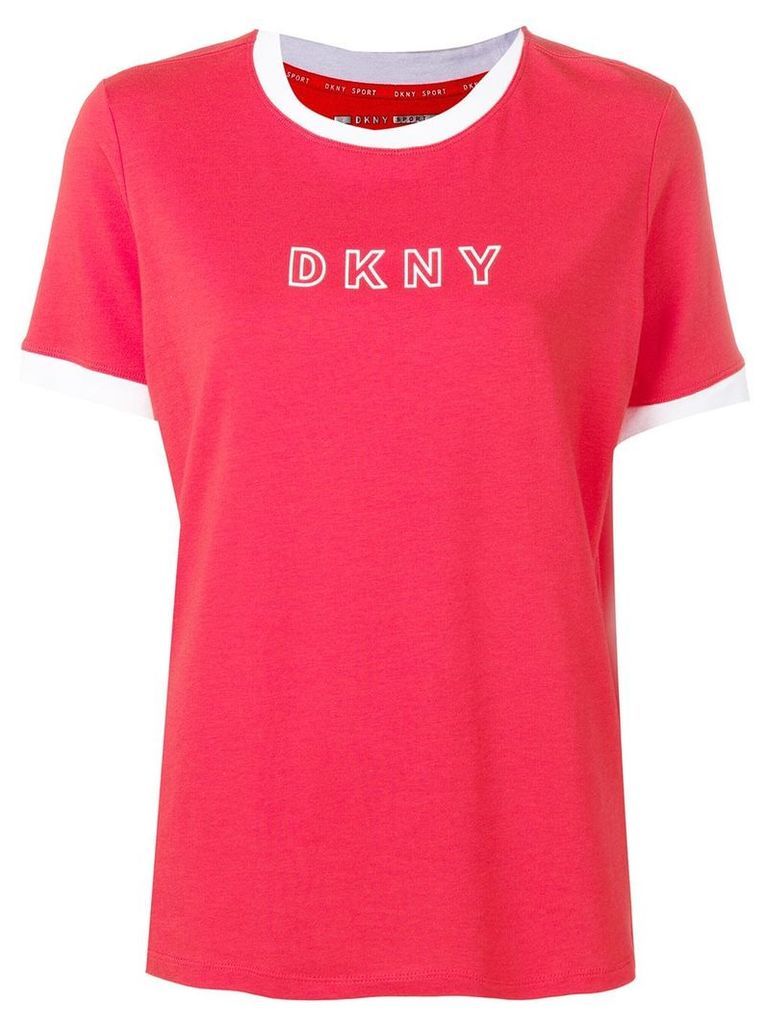 DKNY logo print T-shirt - Red
