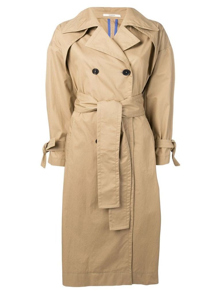 Odeeh belted trench coat - Neutrals