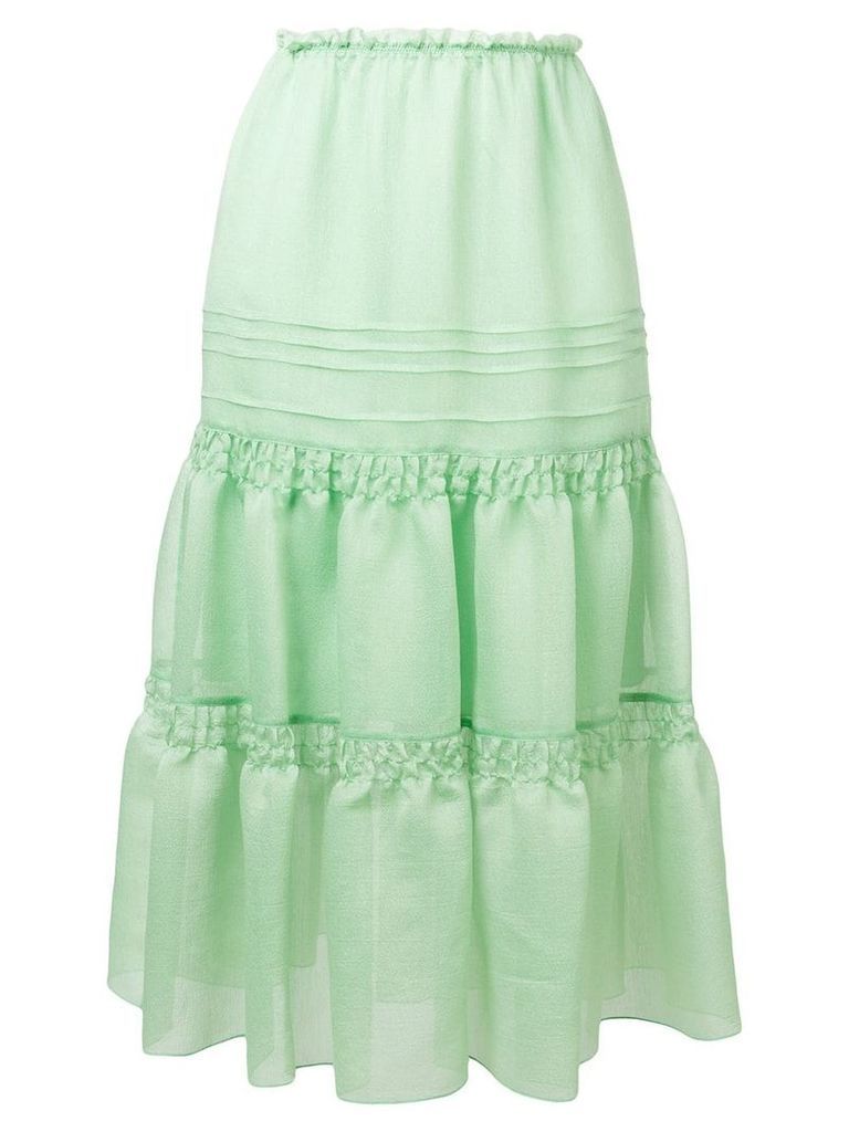 See By Chloé ruffled midi skirt - Green