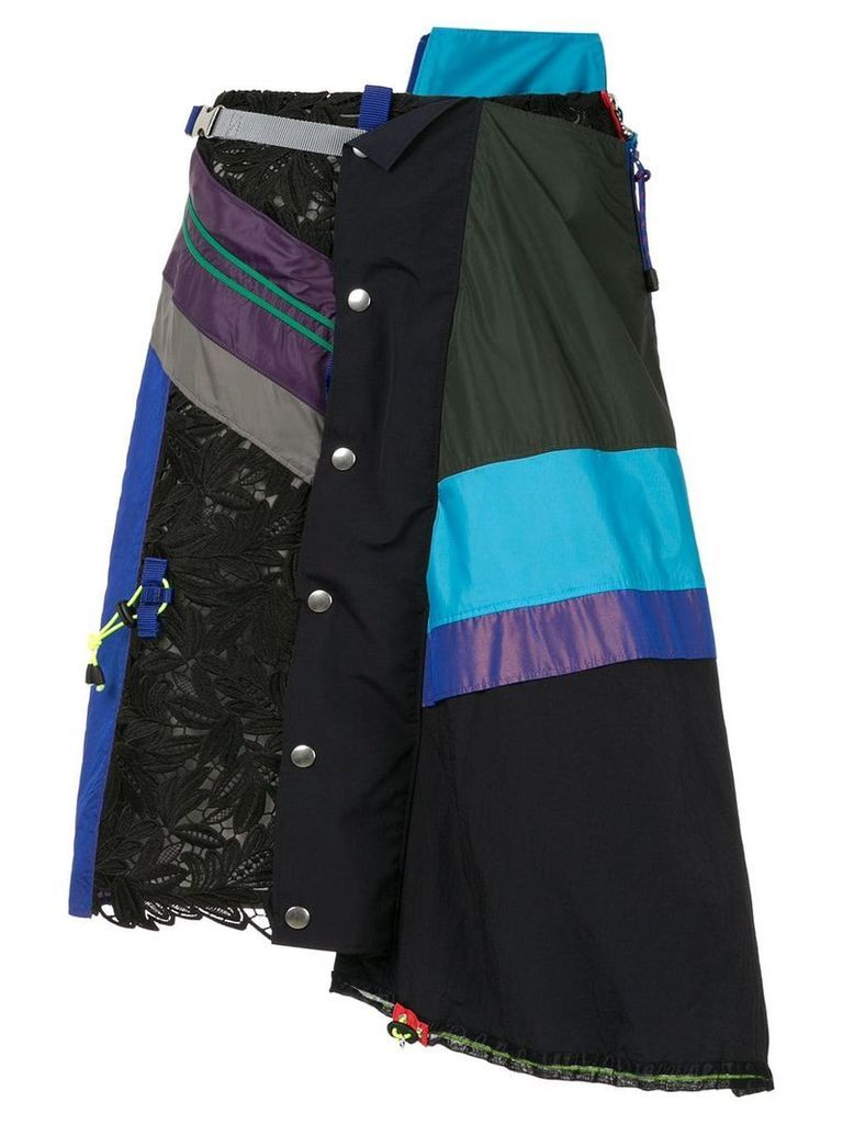 Kolor multi-layered skirt - Black