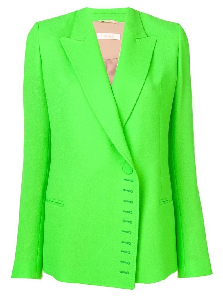 Ssheena buttonhole detail blazer - Green