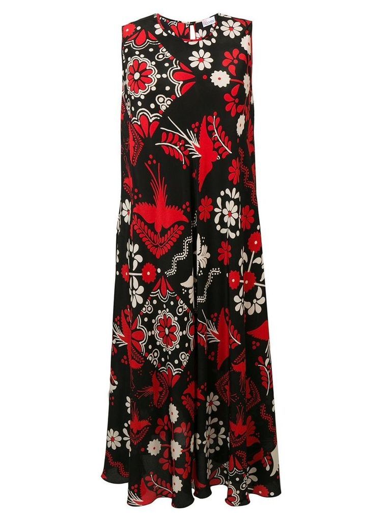 Red Valentino Terrace print dress - Black