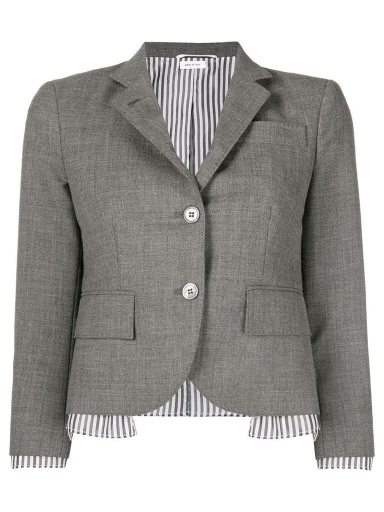 Thom Browne Drop Lining Wool Sport Coat - Grey