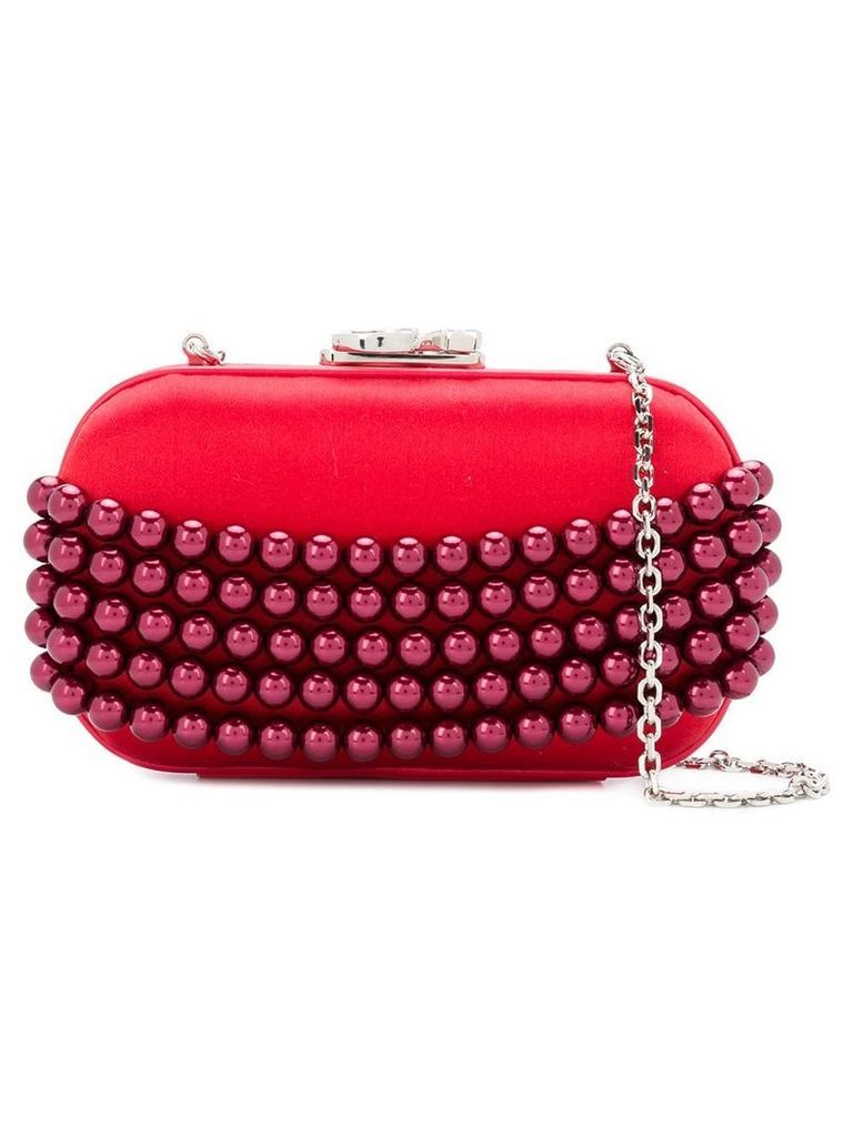 Corto Moltedo embellished Susan clutch bag - Red