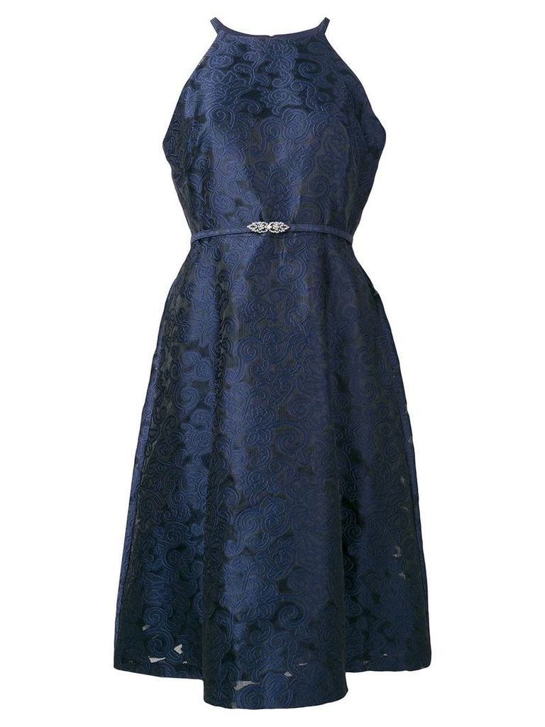 Lauren Ralph Lauren halterneck cocktail dress - Blue