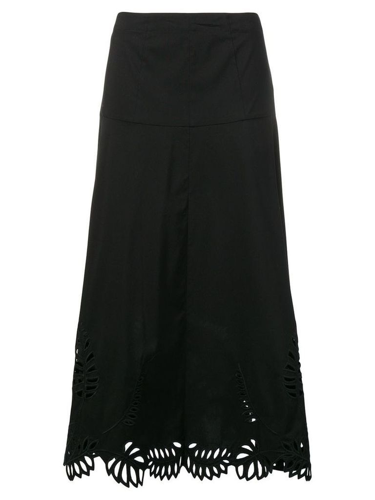 Steffen Schraut embellished hem midi skirt - Black