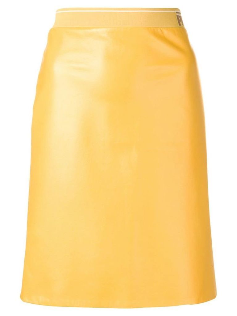 Prada leather skirt - Yellow
