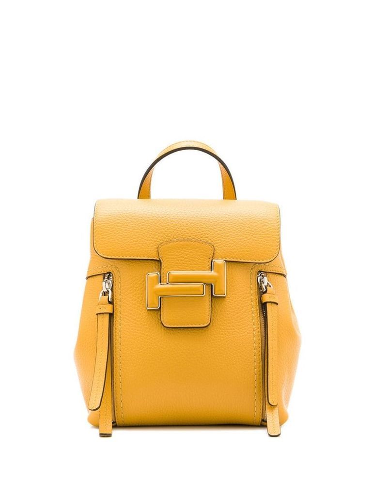 Tod's double T buckled backpack - Yellow