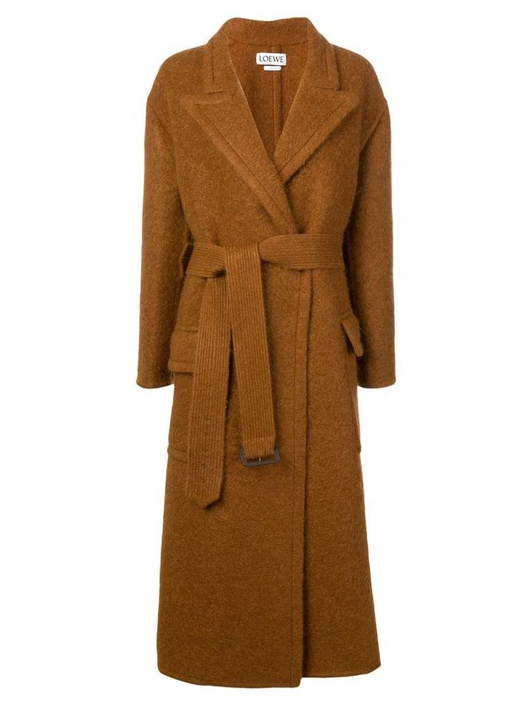 Loewe belted coat - Brown
