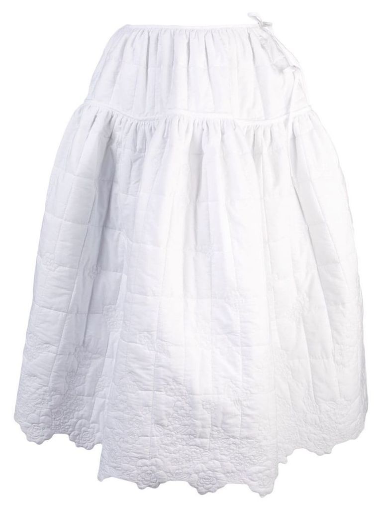 Cecilie Bahnsen Rosie A-line skirt - White