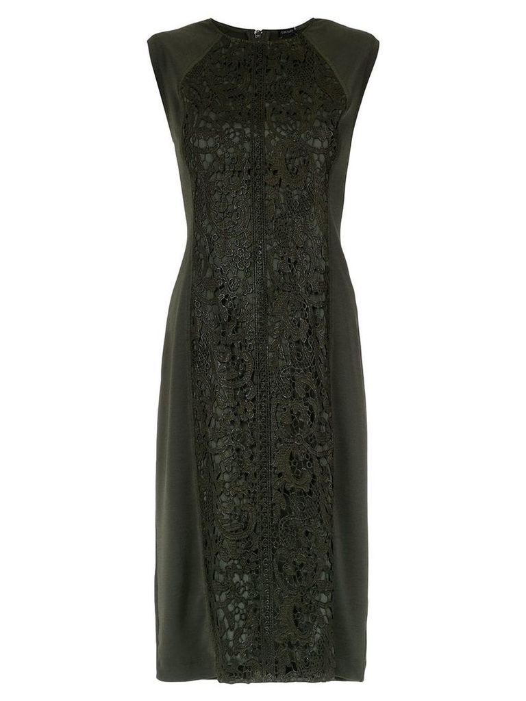 Tufi Duek lace panel straight dress - 38775