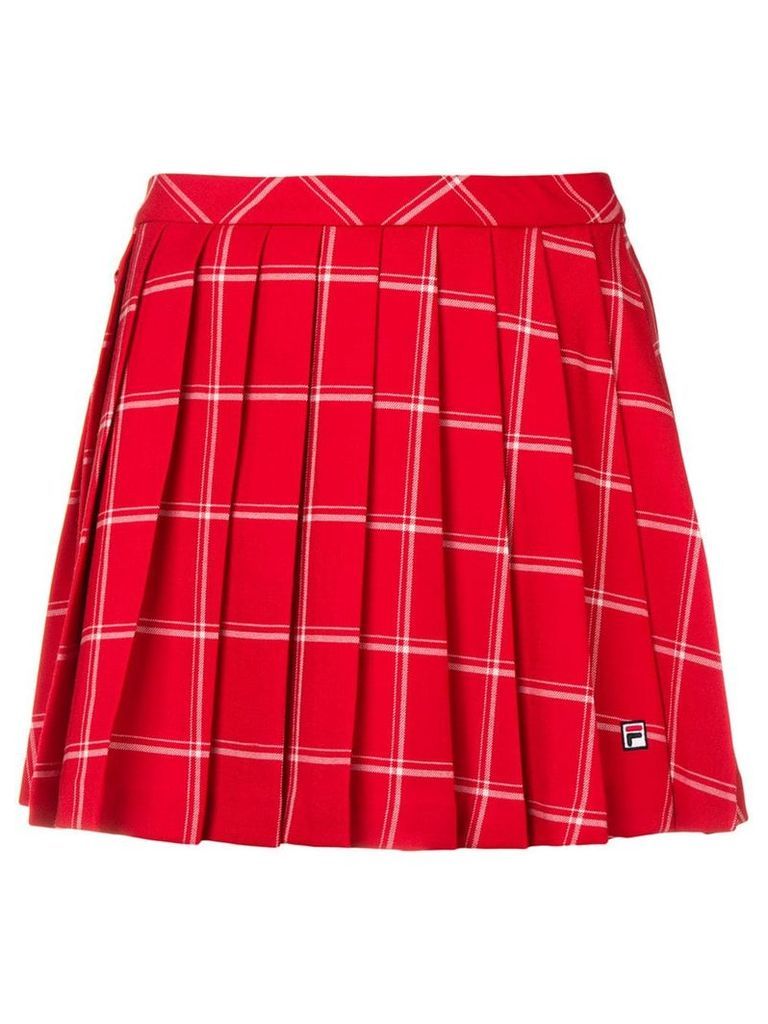 Fila checked pleated skirt - Red