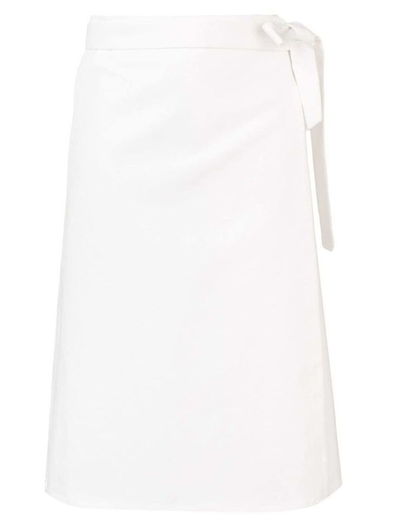 A Plan Application plain A-line skirt - White