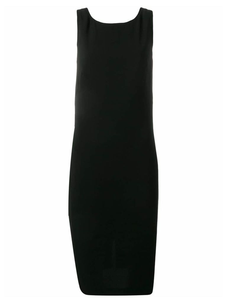 Aspesi fitted cross back dress - Black