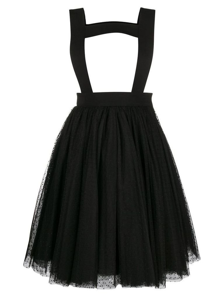 Comme Des Garçons Noir Kei Ninomiya polka tulle pinafore skirt - Black