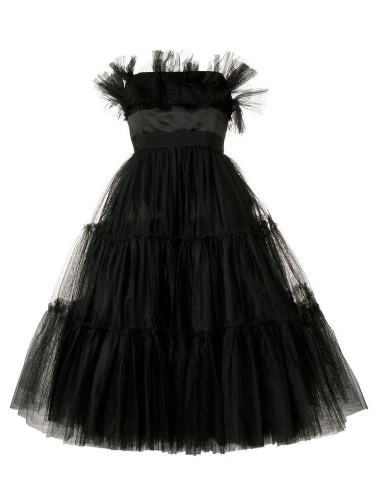 Brognano strapless tulle dress - Black