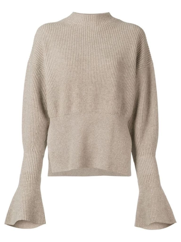 Alexander Wang bell-sleeve sweater - Neutrals