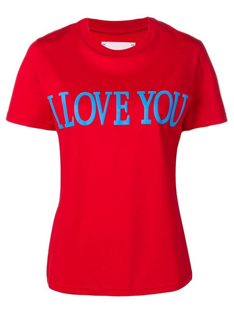 Alberta Ferretti 'I love you' T-shirt - Red
