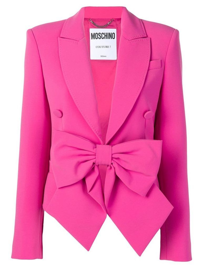 Moschino bow detail blazer - Pink