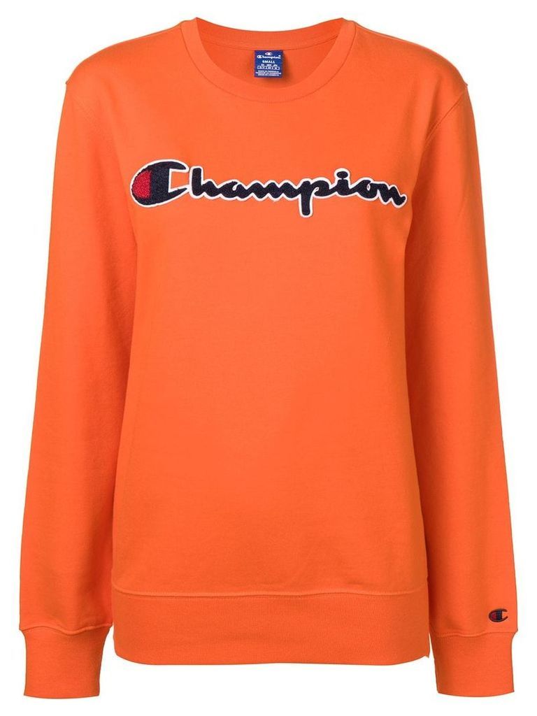 Champion crew neck logo sweatshirt - Orange