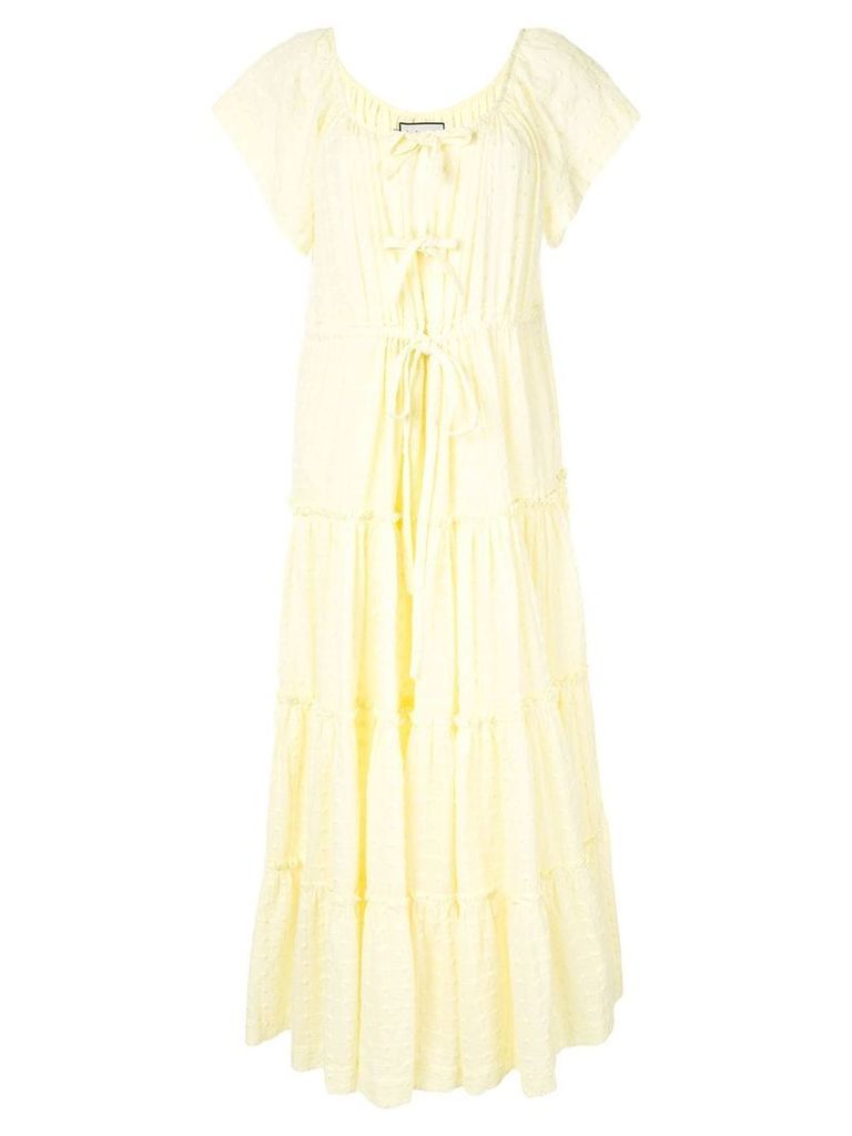 Innika Choo Alotta Gud tiered dress - Yellow