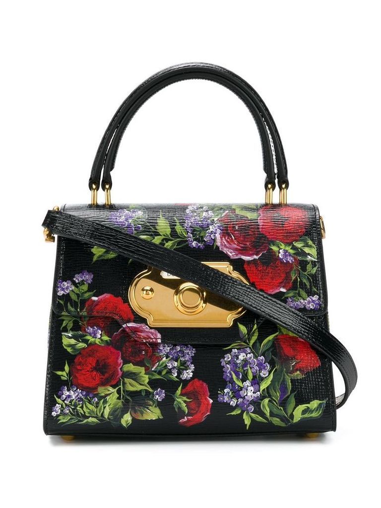 Dolce & Gabbana floral print tote bag - Black