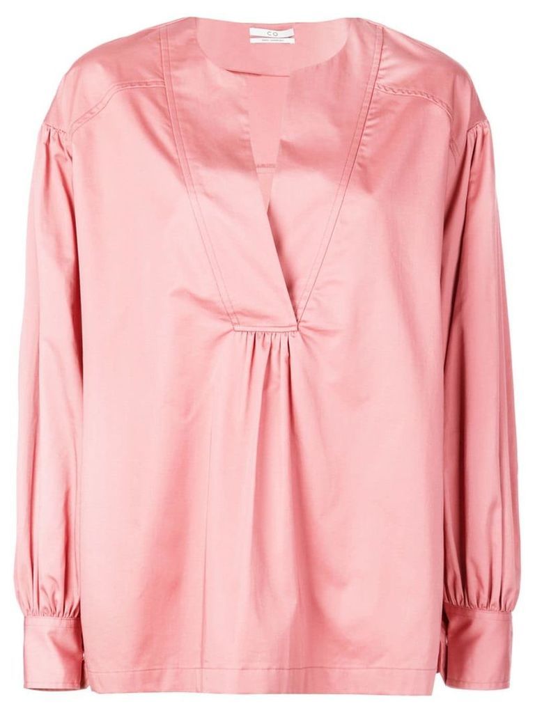Co collarless blouse - Pink