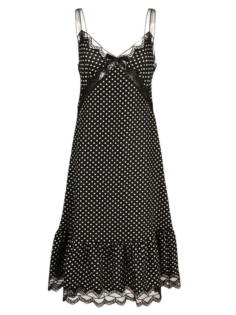 Marc Jacobs polka dots slip dress - Black