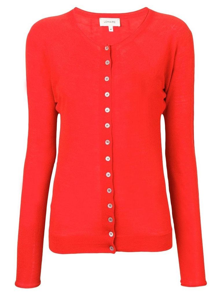Lemaire buttoned cardigan - Red