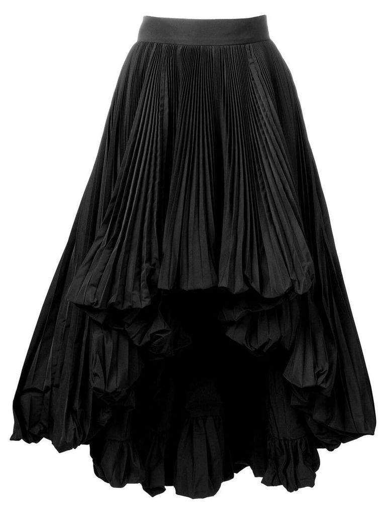Alexandre Vauthier full pleated skirt - Black
