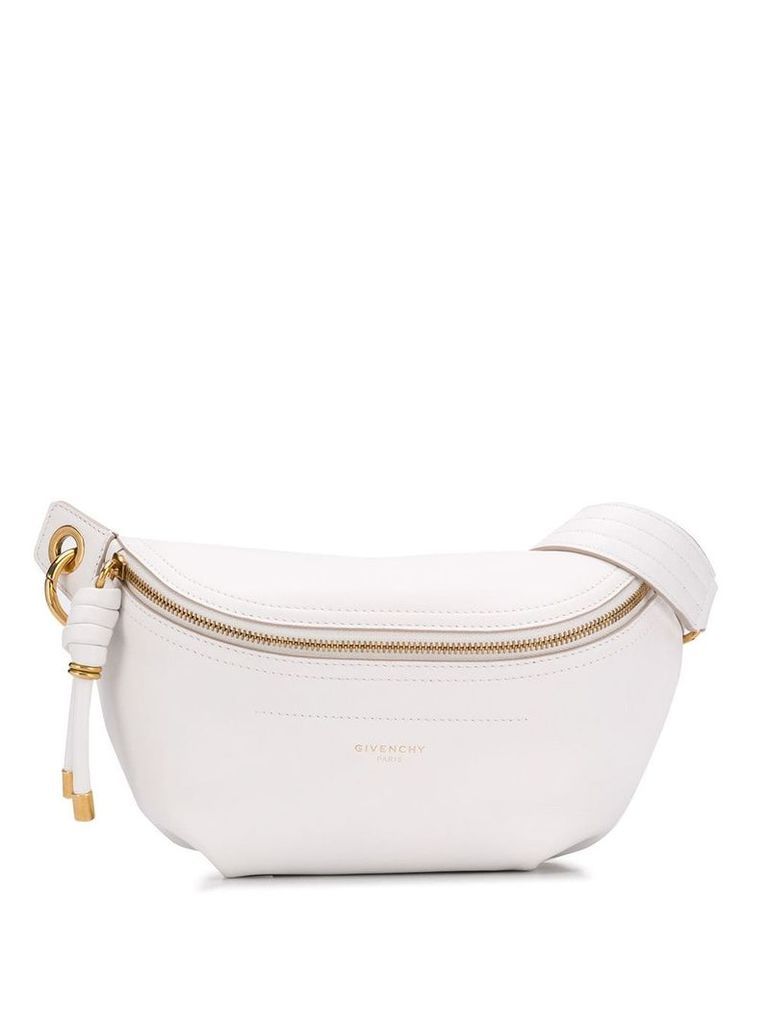 Givenchy embossed logo belt bag - White