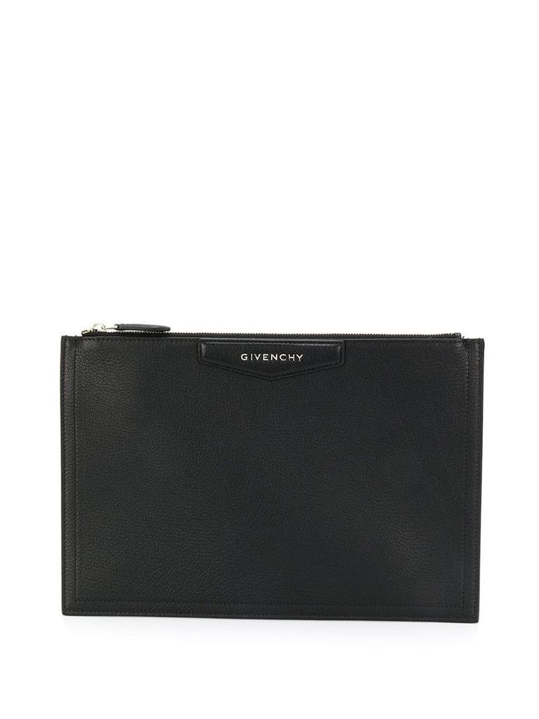 Givenchy logo print clutch bag - Black