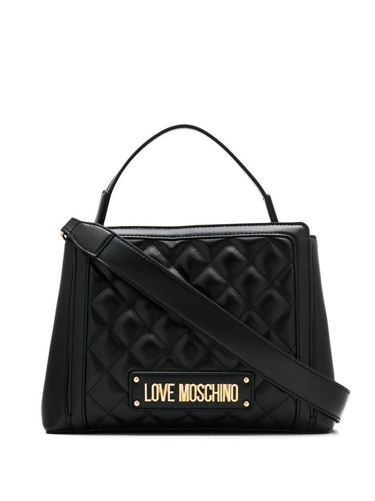 Love Moschino quilted tote - Black