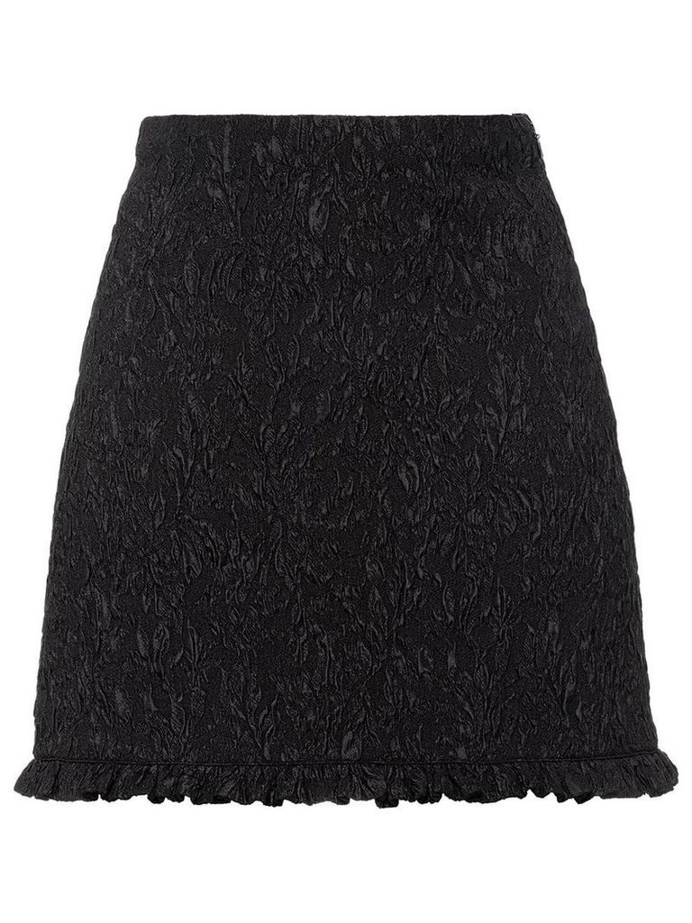 Miu Miu Cloqué fabric skirt - Black