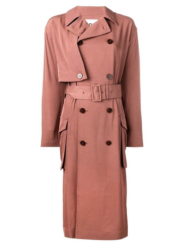 Acne Studios double breasted trench coat - Brown