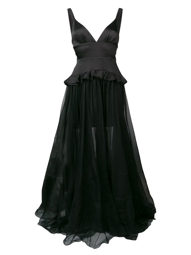 Maria Lucia Hohan long Yasmina dress - Black