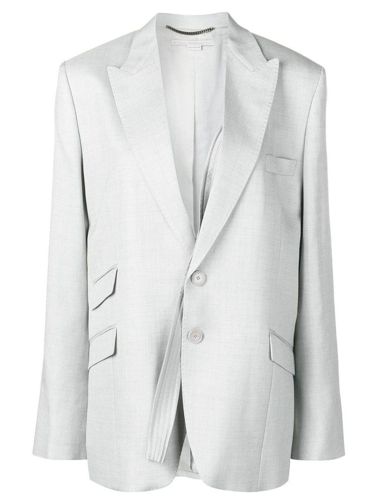 Stella McCartney removable strap blazer - Grey