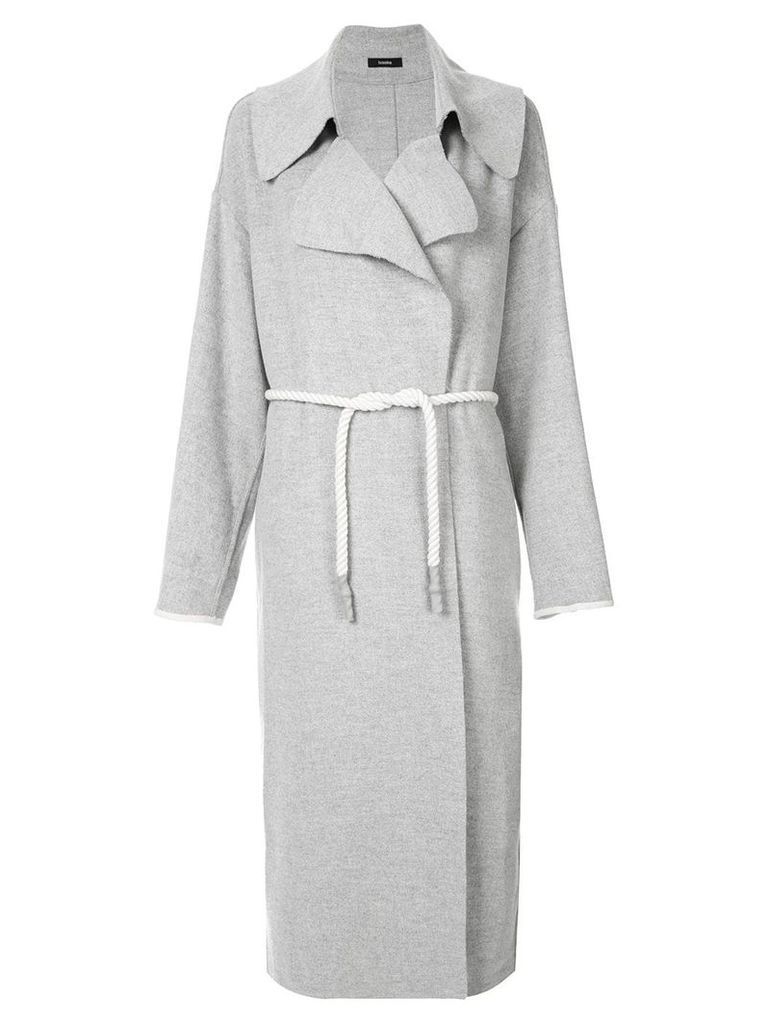 Bassike longline coat - Grey