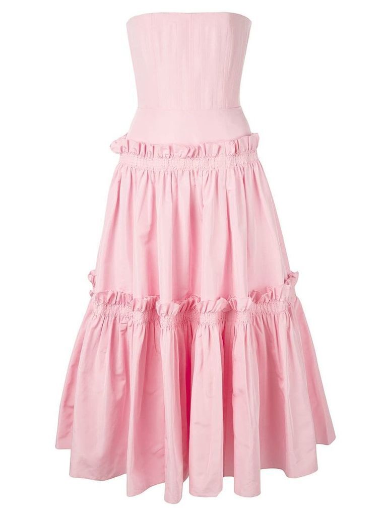 Alex Perry ruffle trimmed dress - Pink