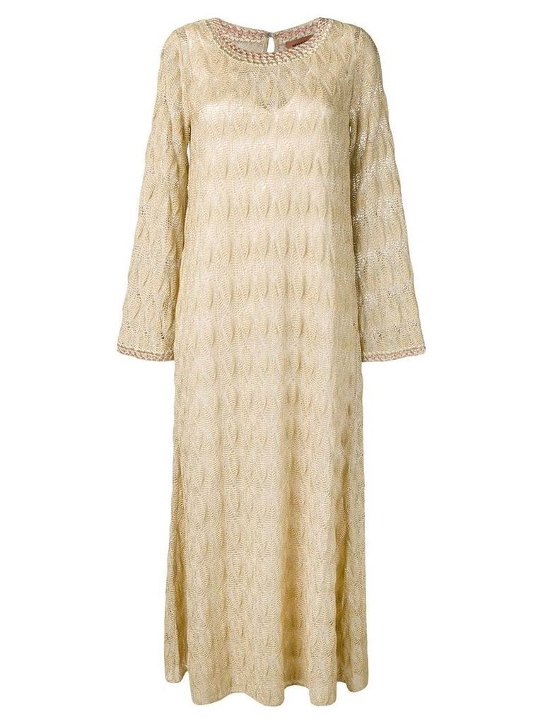 Missoni knitted maxi dress - Neutrals