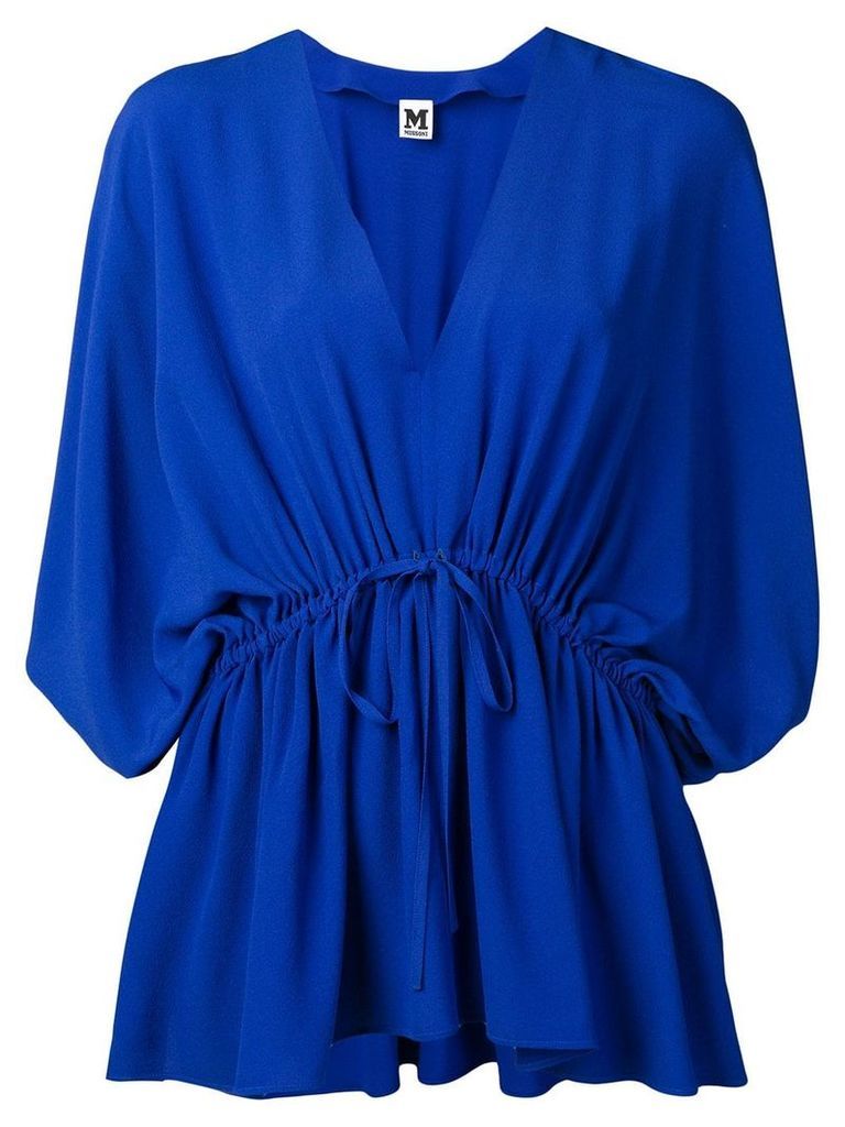 M Missoni drawstring waist blouse - Blue