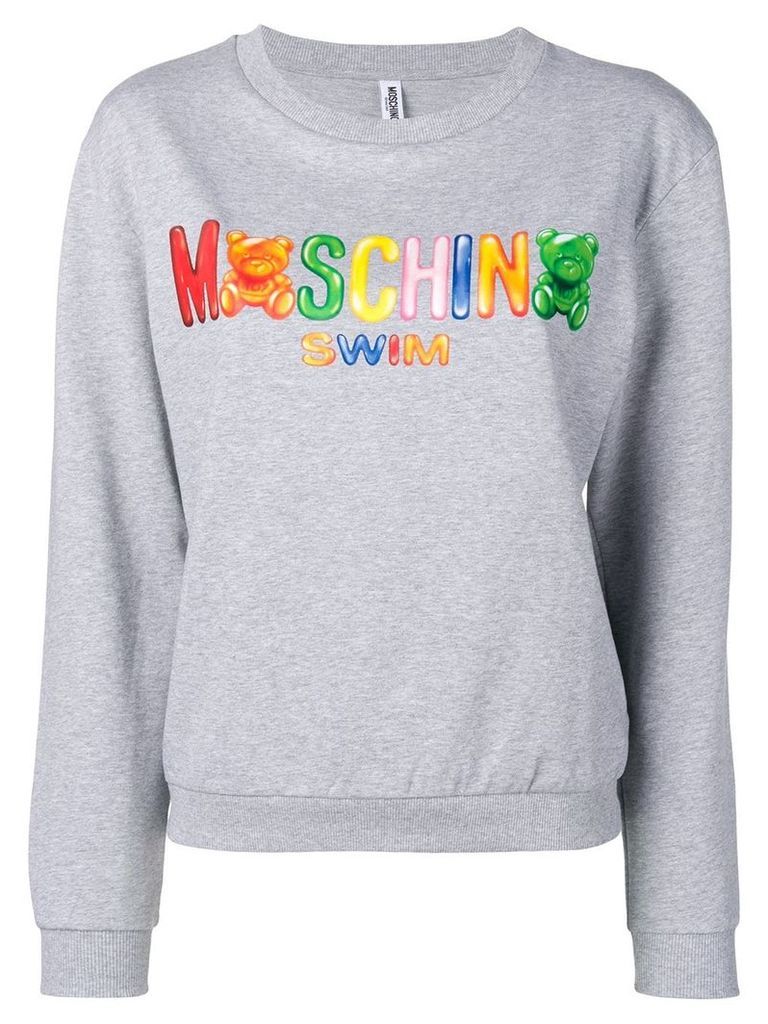 Moschino logo sweatshirt - Grey